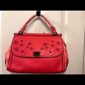 Laura Biagiotti Faux Python Print Handbag NEW